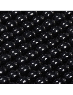 Cojín de Asiento de Coche de Madera Blueshyhall - 2 Pcs Negro 2