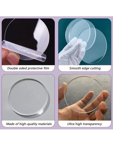 Set de 150 Llaveros Acrílicos en Blanco Myzzxt - Tamaños Mixtos