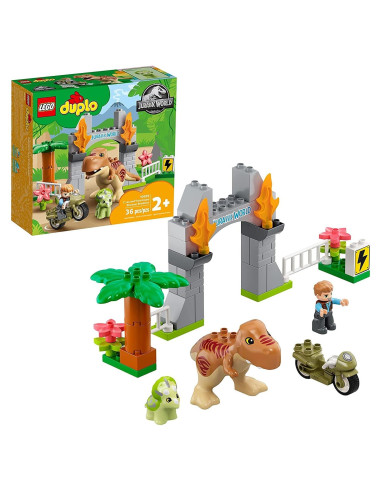 LEGO DUPLO Mundo Jurásico T. rex y Triceratops 10939 - 36 Piezas