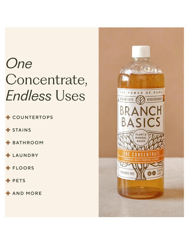 Kit de Limpieza Premium Branch Basics Vidrio 5 Botellas + Concentrado