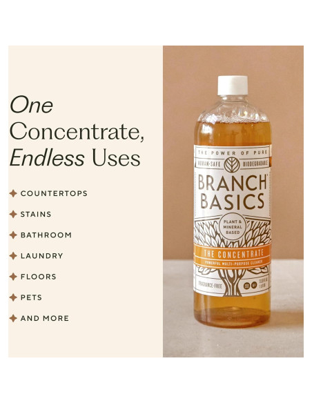 Kit de Limpieza Premium Branch Basics Vidrio 5 Botellas + Concentrado