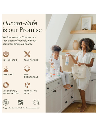 Kit de Limpieza Premium Branch Basics Vidrio 5 Botellas + Concentrado