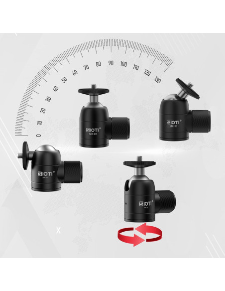 Cabezal de Bola Mini SIOTI 360 para Cámara y Teléfono