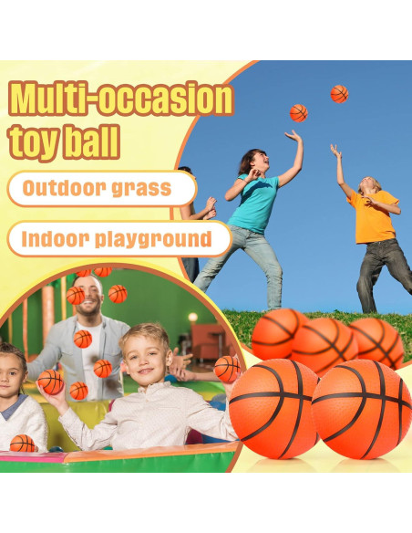Civaner 20 Mini Pelotas Inflables de Baloncesto 10 cm para Niños