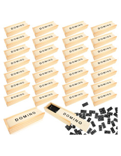 Juego de Dominó de Madera Mini Kugliwa - 30 Piezas Clásico