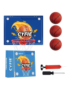 Aro de Baloncesto Mini Interior Cyfie con Ventosa Azul 61x41cm