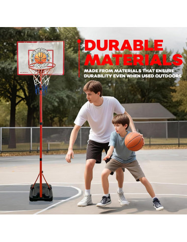 Aro de Baloncesto Ajustable Atlasonix para Niños 4-8 Años