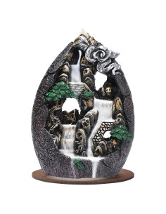 Soporte de Incienso de Retroceso jessie con 120 Conos y 30 Varitas