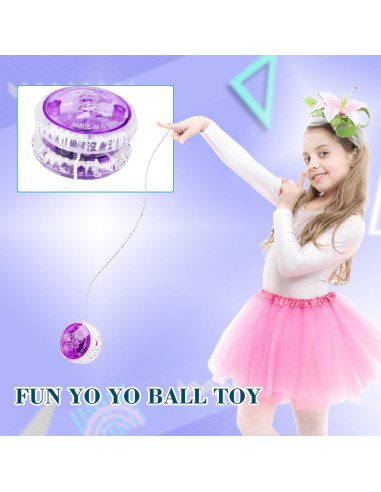 56 Pelotas Yo-Yo Iluminadas LED Flahard para Niños