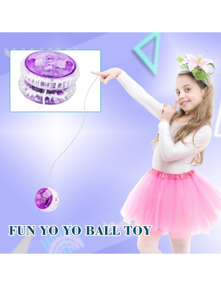 56 Pelotas Yo-Yo Iluminadas LED Flahard para Niños