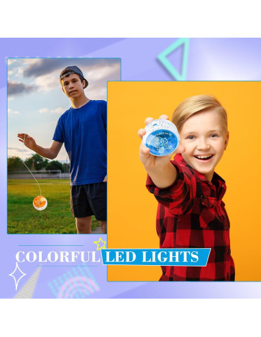 56 Pelotas Yo-Yo Iluminadas LED Flahard para Niños