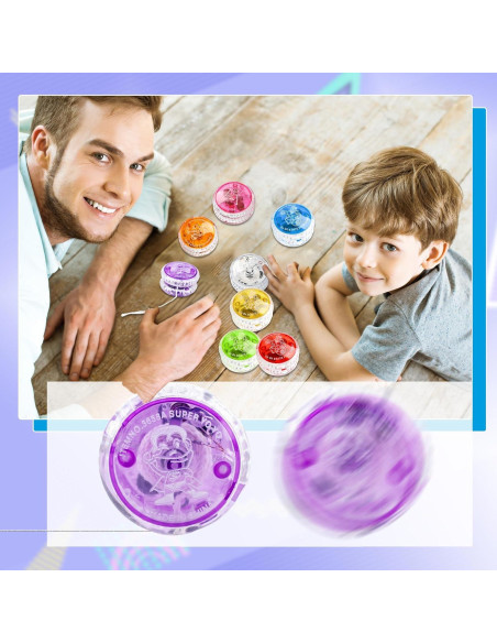 56 Pelotas Yo-Yo Iluminadas LED Flahard para Niños