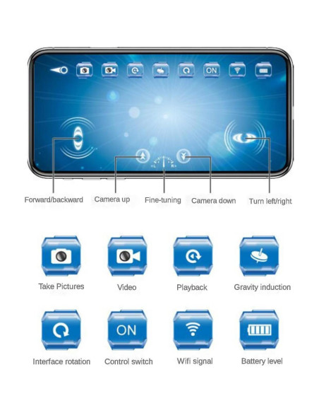 Barco RC WiFi Impermeable SHANTOU 777-273 con Cámara HD