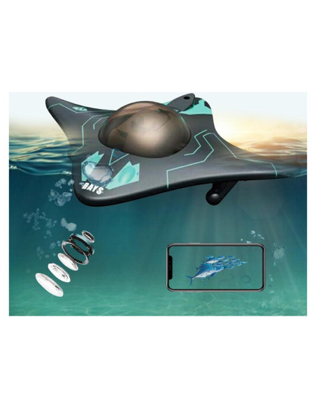 Barco RC GoolRC con Cámara HD Inalámbrica para Niños 8+