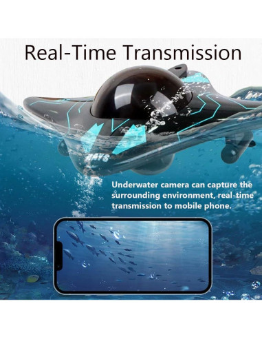 Barco RC GoolRC con Cámara HD Inalámbrica para Niños 8+