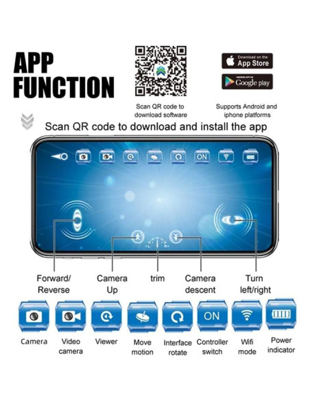 Barco RC GoolRC con Cámara HD Inalámbrica para Niños 8+