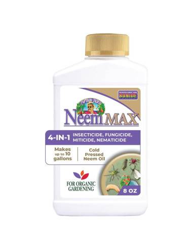 Aceite de Neem Concentrado Bonide 226.8 ml Insecticida 4 en 1