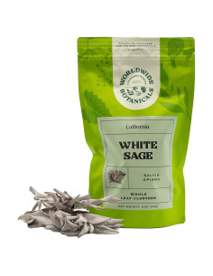 Salvia Blanca Pura Worldwide Botanicals 56.7 g - Cultivada Sostenible