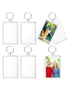 Llavero de Foto Personalizable ZHLISHQINJJ 6 Pcs 7.62x5.08 cm