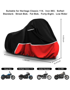 Cubierta de Motocicleta Sportuli Cruiser Impermeable 420D 2