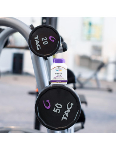 Aceite de Pescado Omega-3 21st Century 1000 mg 180 Cápsulas