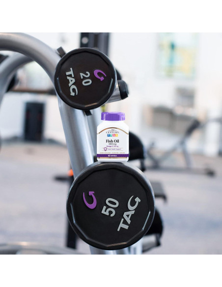 Aceite de Pescado Omega-3 21st Century 1000 mg 180 Cápsulas