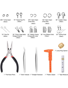 Kit de Suministros para Joyería PAXCOO - 905 Piezas y Herramientas 2