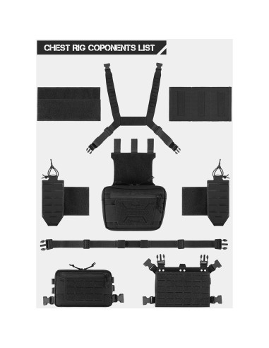 Arnés Táctico VOTAGOO Modular Ajustable con Bolsa Revistas 5.56/7.62