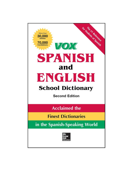 VOX Spanish and English School Dictionary, Paperback, 2nd Edition (Vox Dictionaries)