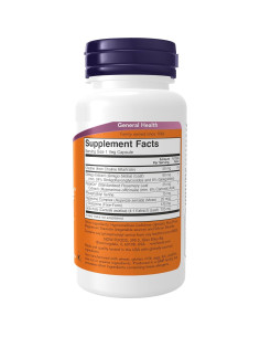 Suplemento Cerebral NOW Foods Ginkgo Biloba 60 Cápsulas Veganas 2