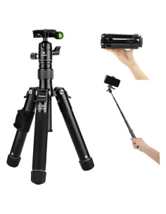 Mini Trípode Fotopro FY-810 con Cabeza Esférica 3 KG Negro