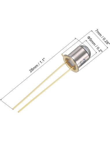 Diodos Fotográficos PATIKIL 5mm, Paquete de 4 Sensores Luz