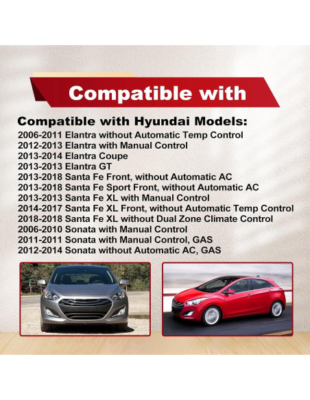 Resistor de Motor de Soplador HVAC Pleoos Compatible Kia Hyundai