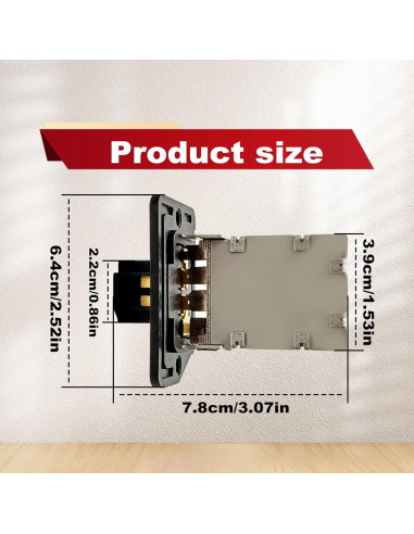 Resistor de Motor de Soplador HVAC Pleoos Compatible Kia Hyundai