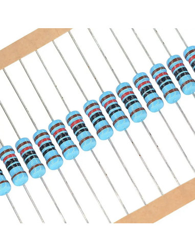 Kit de Resistencias WYEUTO 2500PCS 1 Ohm a 10M Ohm 1/4W