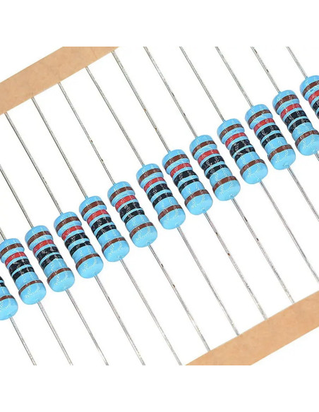 Kit de Resistencias WYEUTO 2500PCS 1 Ohm a 10M Ohm 1/4W