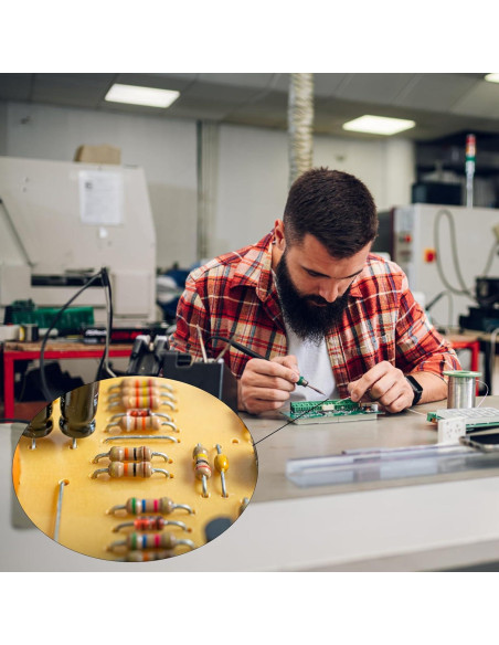 Kit de Resistencias WYEUTO 2500PCS 1 Ohm a 10M Ohm 1/4W