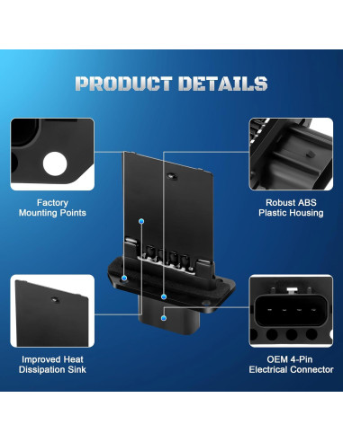 Resistor Motor Ventilador A-NAFTULY YH-1715 Compatible Ford