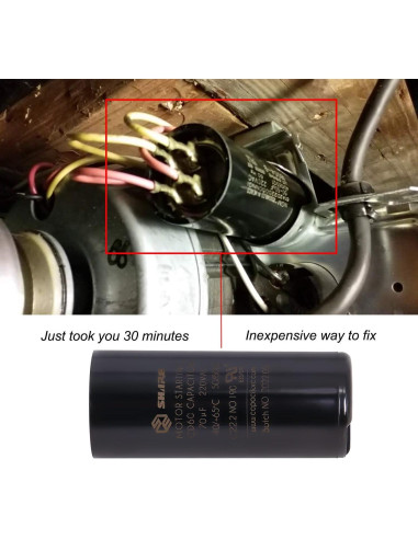 Capacitor de Arranque Wadoy 19988A 70 MFD 220V para Genie