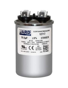 Condensador Redondo JARD 30 uF 370 VAC Reemplazo GE Genteq 2