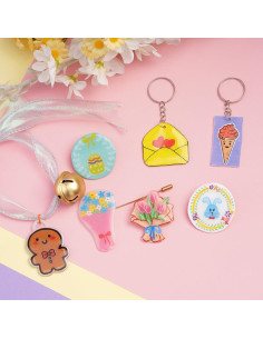 Kit de Llaveros Retráctiles 175 Piezas Ayfjovs - Manualidades 2