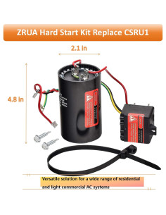 Kit de Arranque Duro Capacitor ZRUA 220V para Compresor 1-3 Toneladas 2