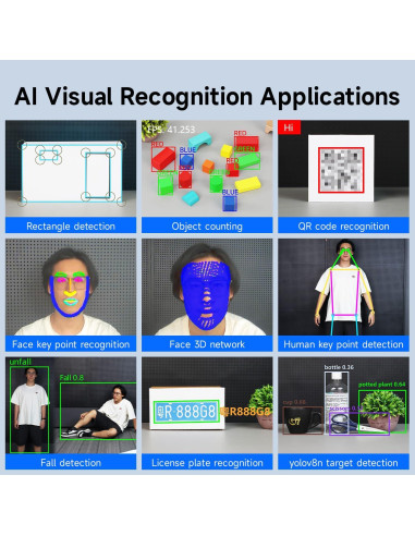 Yahboom K230 Placa de Desarrollo AI 1.6GHz 2MP Pantalla 2.4"