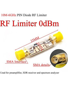 Limitador RF 0dBm SMA Acxico 10M-6GHz Protección ESD 2