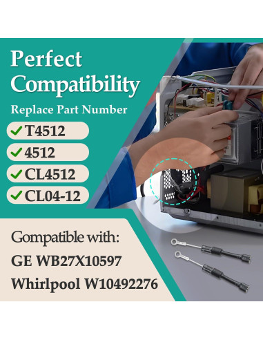 10 Diodos de Microondas CL04-12 0.5A 12KV Gfdoso Reemplazo