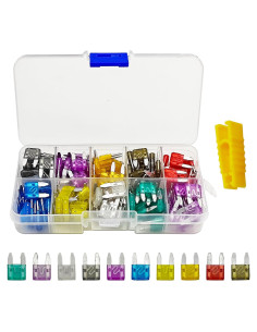 Kit de 120 Fusibles Mini Automotrices HAOBO con Extractor