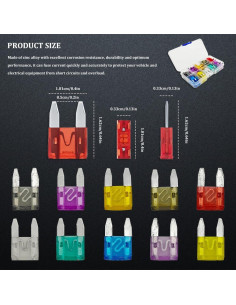 Kit de 120 Fusibles Mini Automotrices HAOBO con Extractor 2