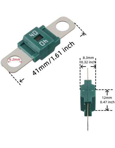 Fusible Midi 40A BOJACK para Coches y Camiones - Paquete de 5