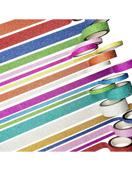 Conjunto de 36 Rollos de Cinta Washi Brillante Funincloud