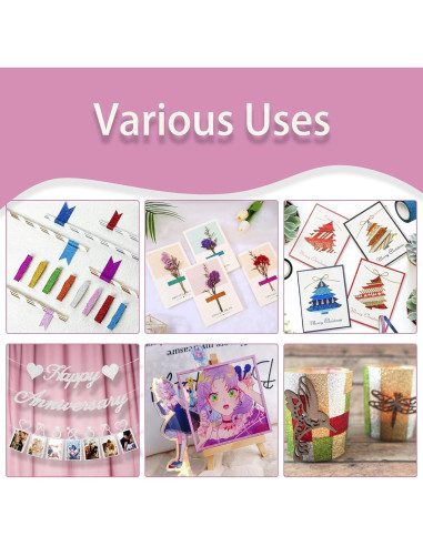 Conjunto de 36 Rollos de Cinta Washi Brillante Funincloud